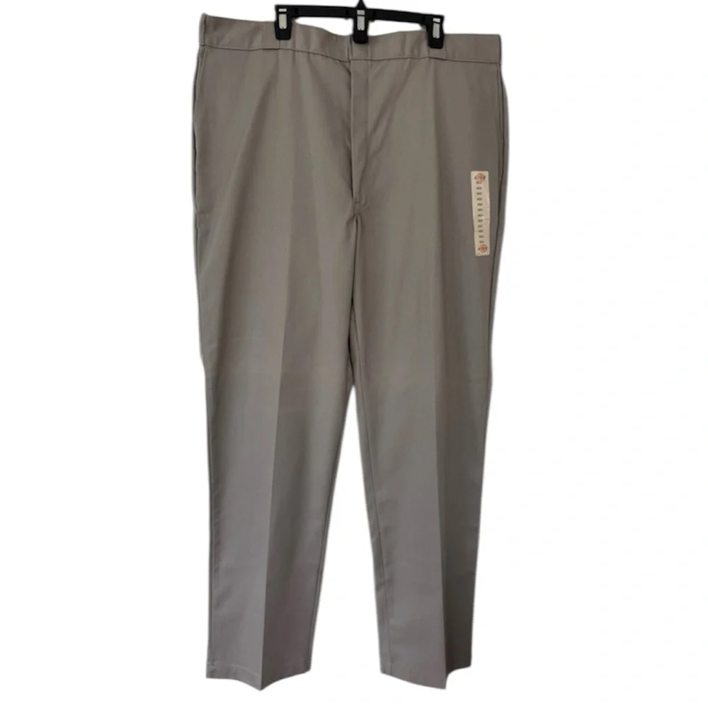Dickies 874 Men's Work Gray Pants Durable Front Zipper Stain Release Size 44x 34 - Picture 4 of 13